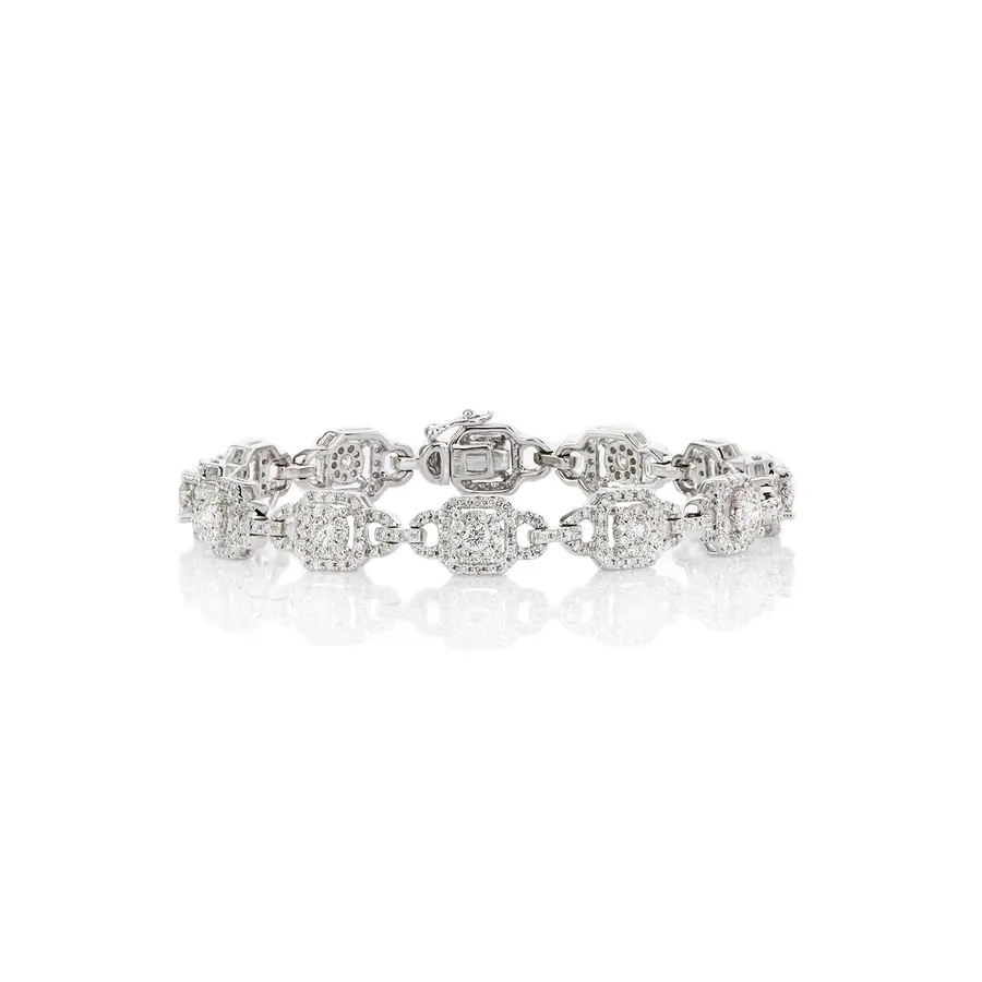Diamond link bracelet